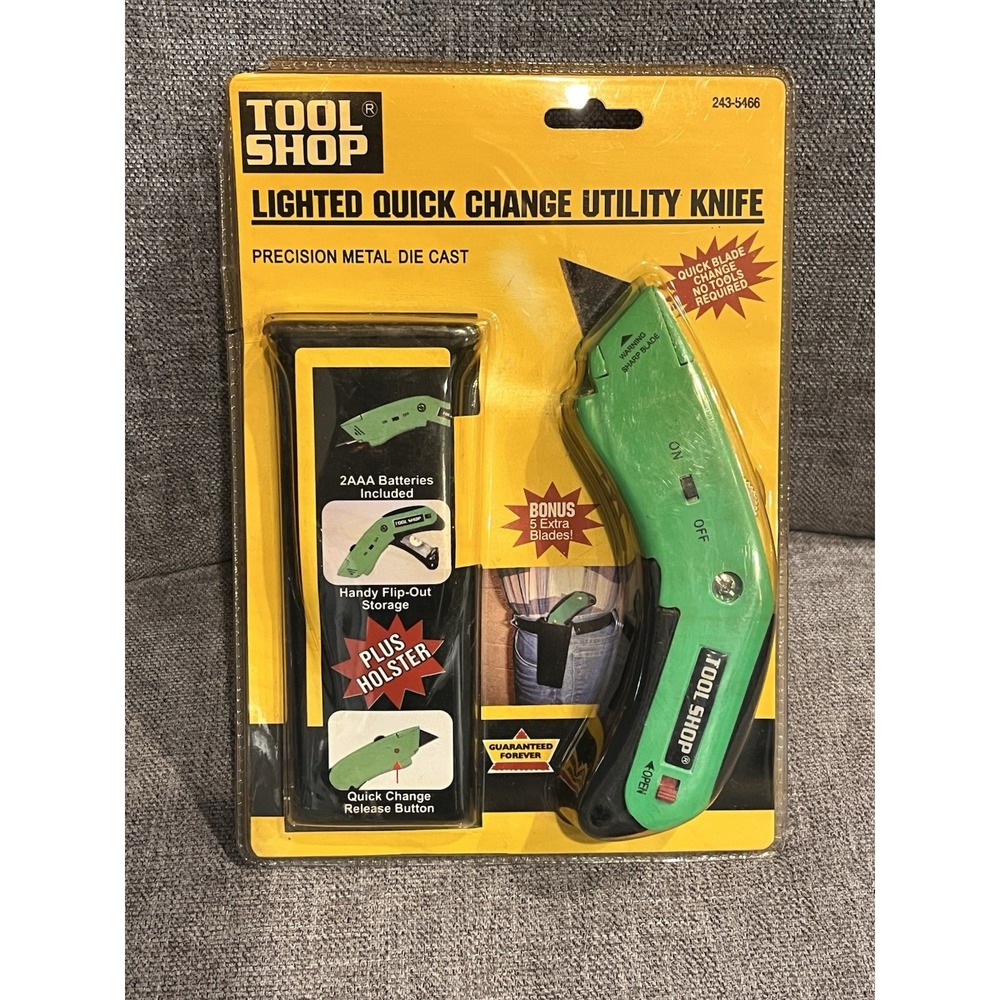 Tool Shop Lighted Quick Change Utility‎ Knife No.243-5466